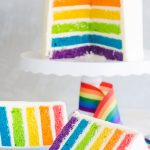 Trozos Rainbow Cake